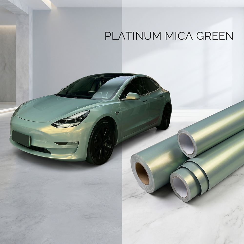 Car Vinyl Wrap Film Mica Green - Air Bubble Remover avaliação e preço