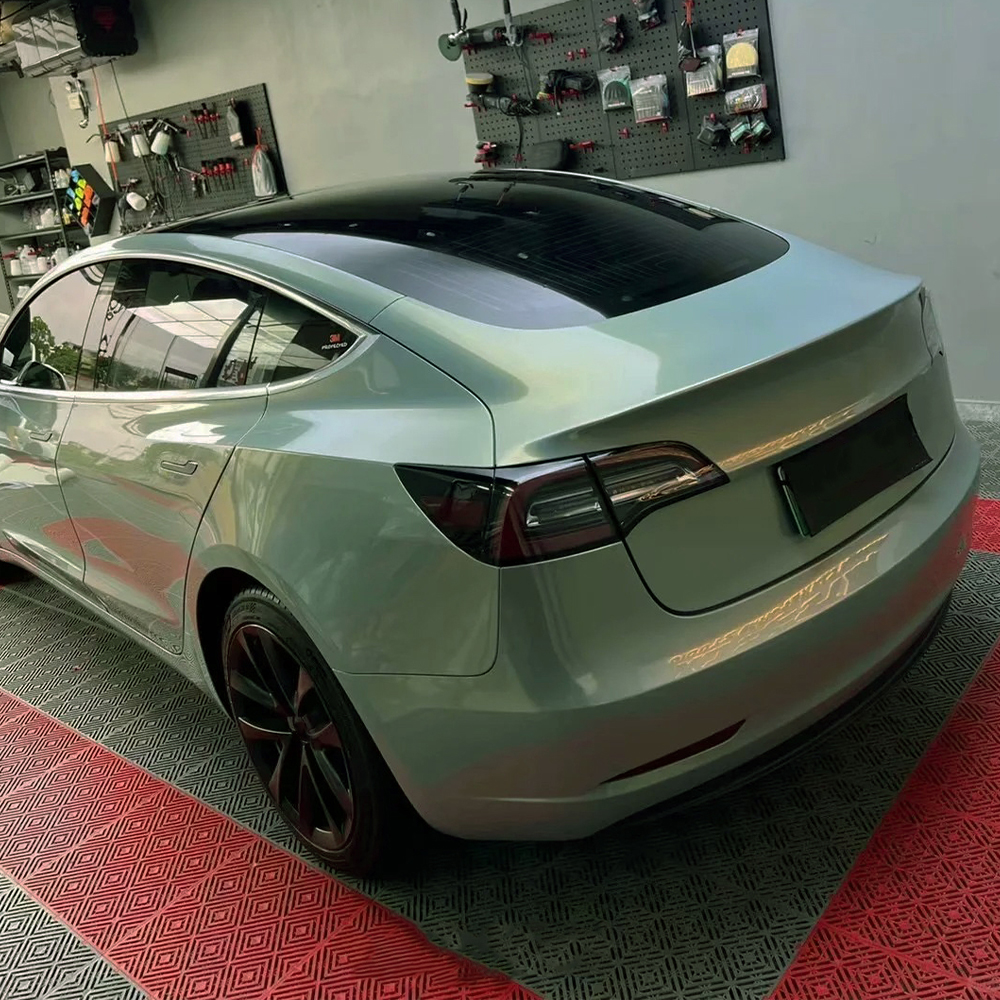 Car Vinyl Wrap Film Mica Green - Air Bubble Remover avaliação e preço