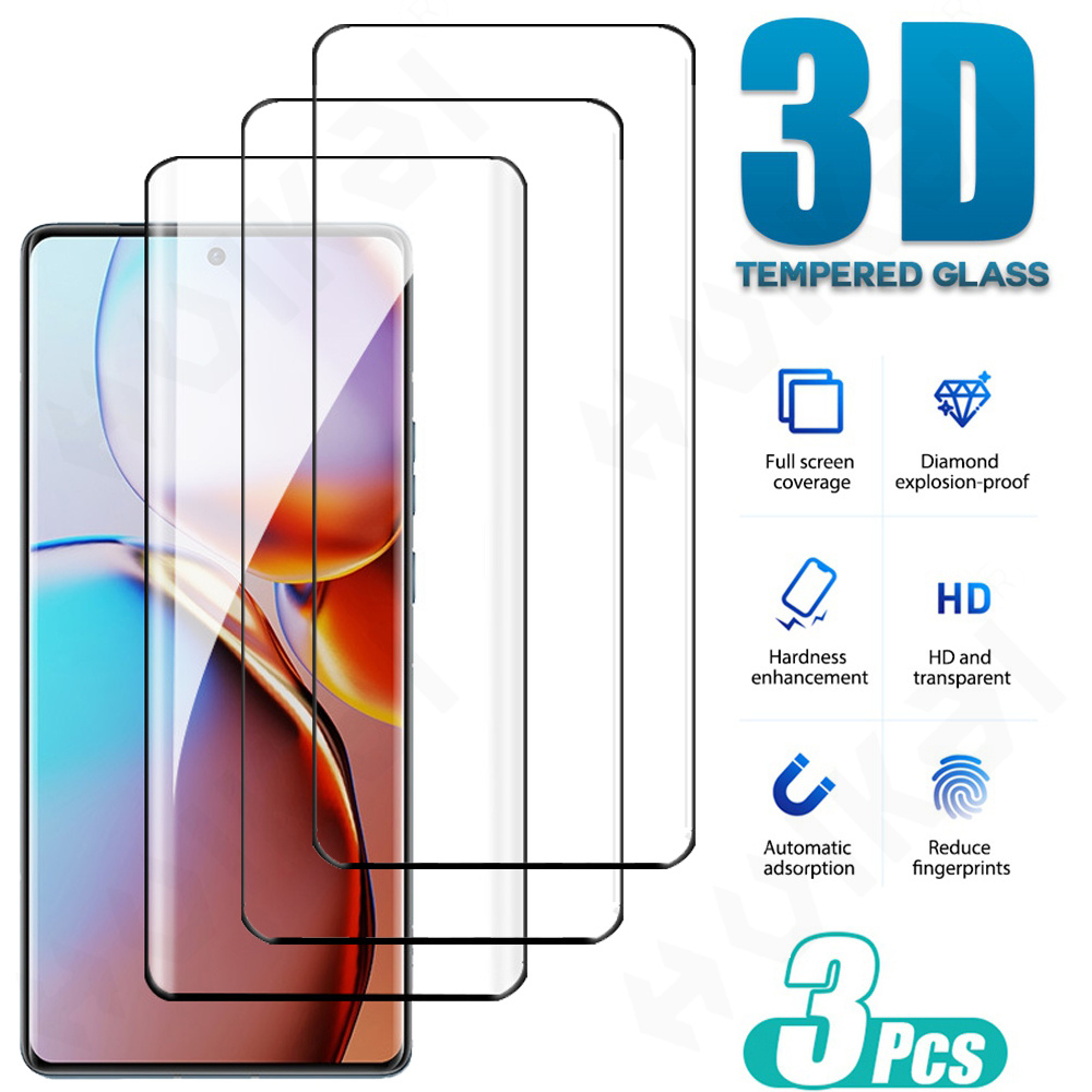 1-3 Pcs Tempered Glass For Mot - Curved Edge Screen avaliação e preço